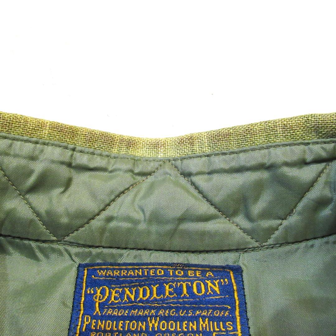 りょうちん 50S PENDLETON オンブレ 半袖ウールシャツ M