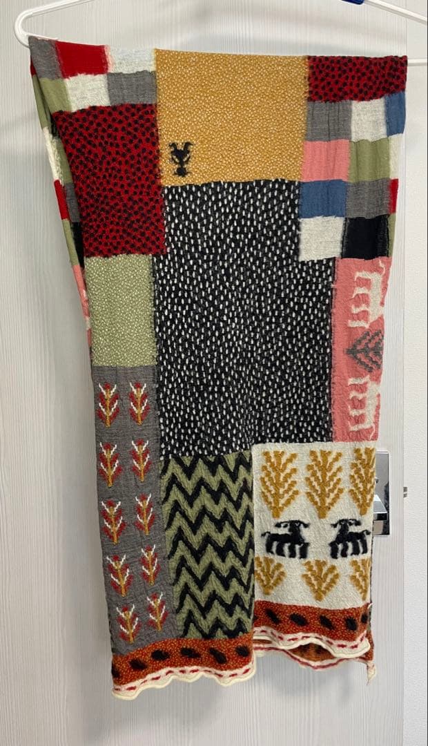 KAPITAL 縮絨ウール 村ギャベマフラー