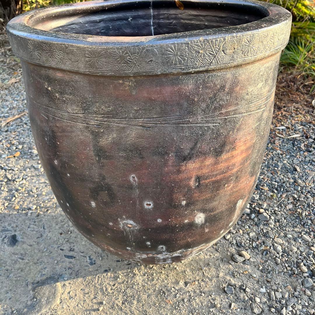 ヴィンテージ　大壺　大甕　高さ60cm