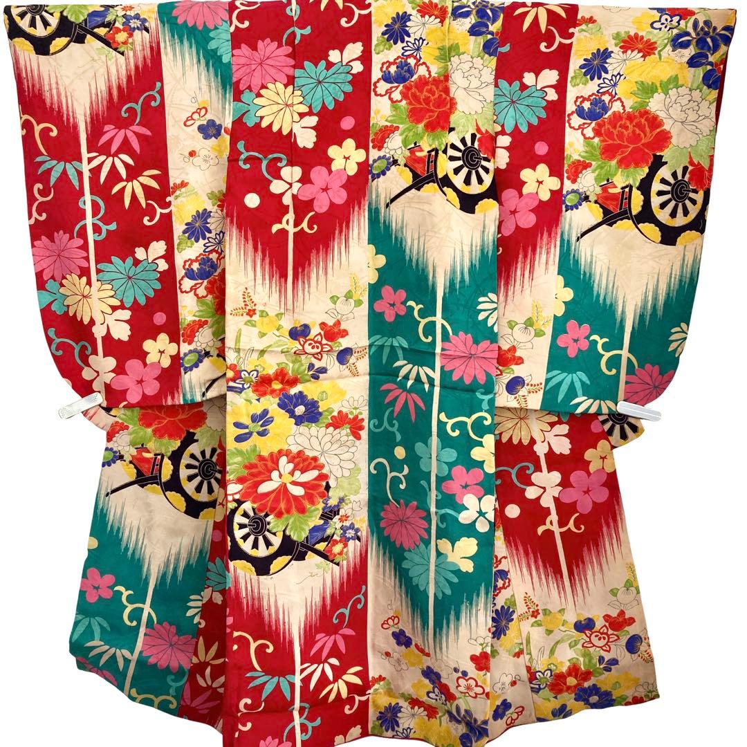 アンティーク女の子 子供着物 七五三 アンティーク着物 NO8