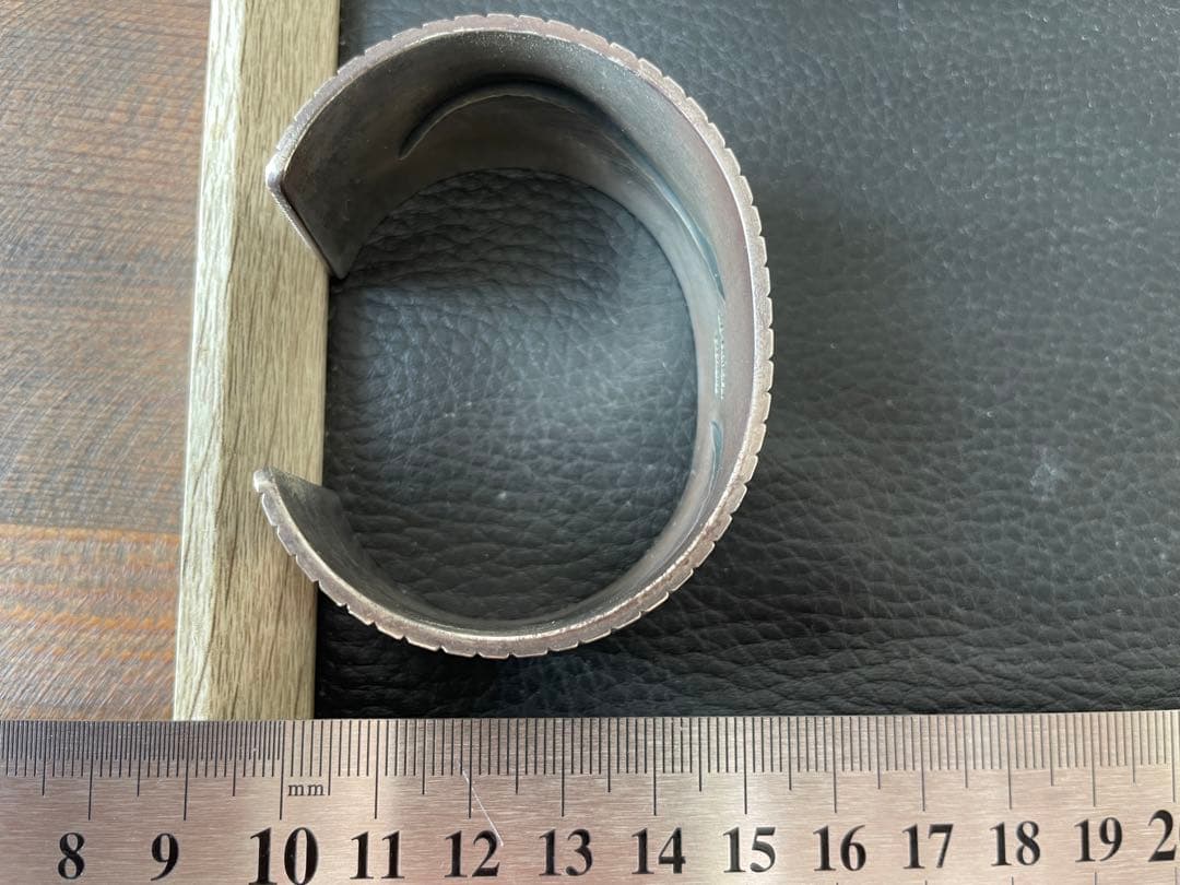 げ*見様 ジェイコブモーガン　バイカーブ　バングル　シルバー　ナバホヘビーゲージ