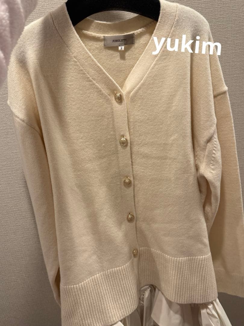 [まるんちゃん専用］JUSGLITTY 〈美香さん〉カーデ×ペプラムワンピセット