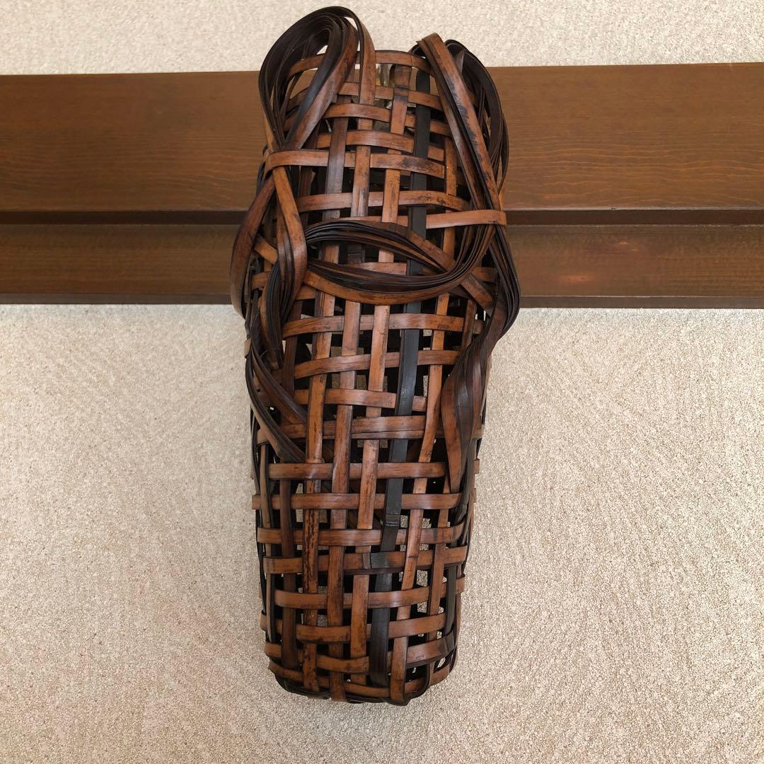 竹工藝　茶道具　花生け　民藝　掛け花生け