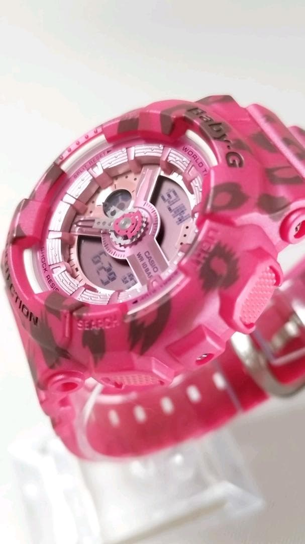 CASIO BABY-G BA‑110LP‑4AJF 腕時計 ピンク レオパード