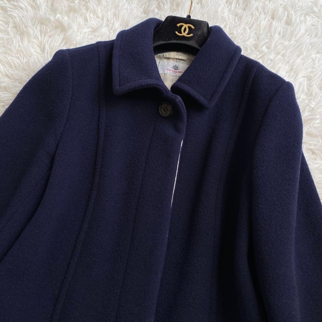 mossy✨️美品✨オールドイングランド ステンカラーコート カシミヤ