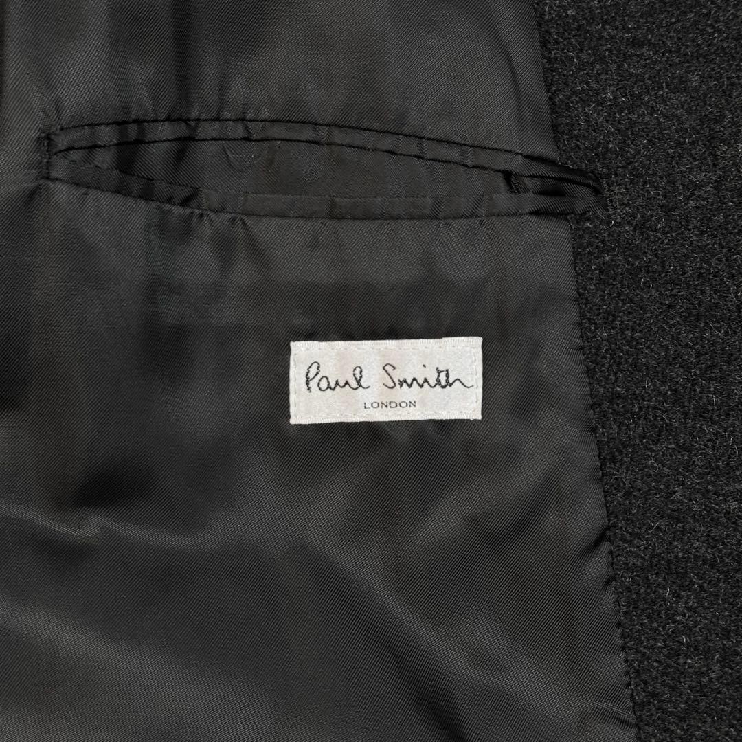Paul Smith ポールスミス チェスターコート M モヘヤ混 ダークグレー