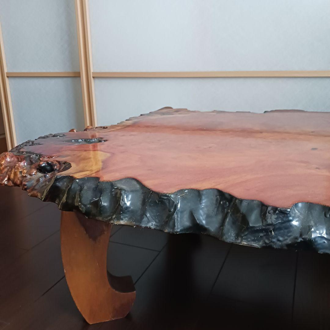 座卓　大きめ　(112×73)　天然木　花梨　一枚板