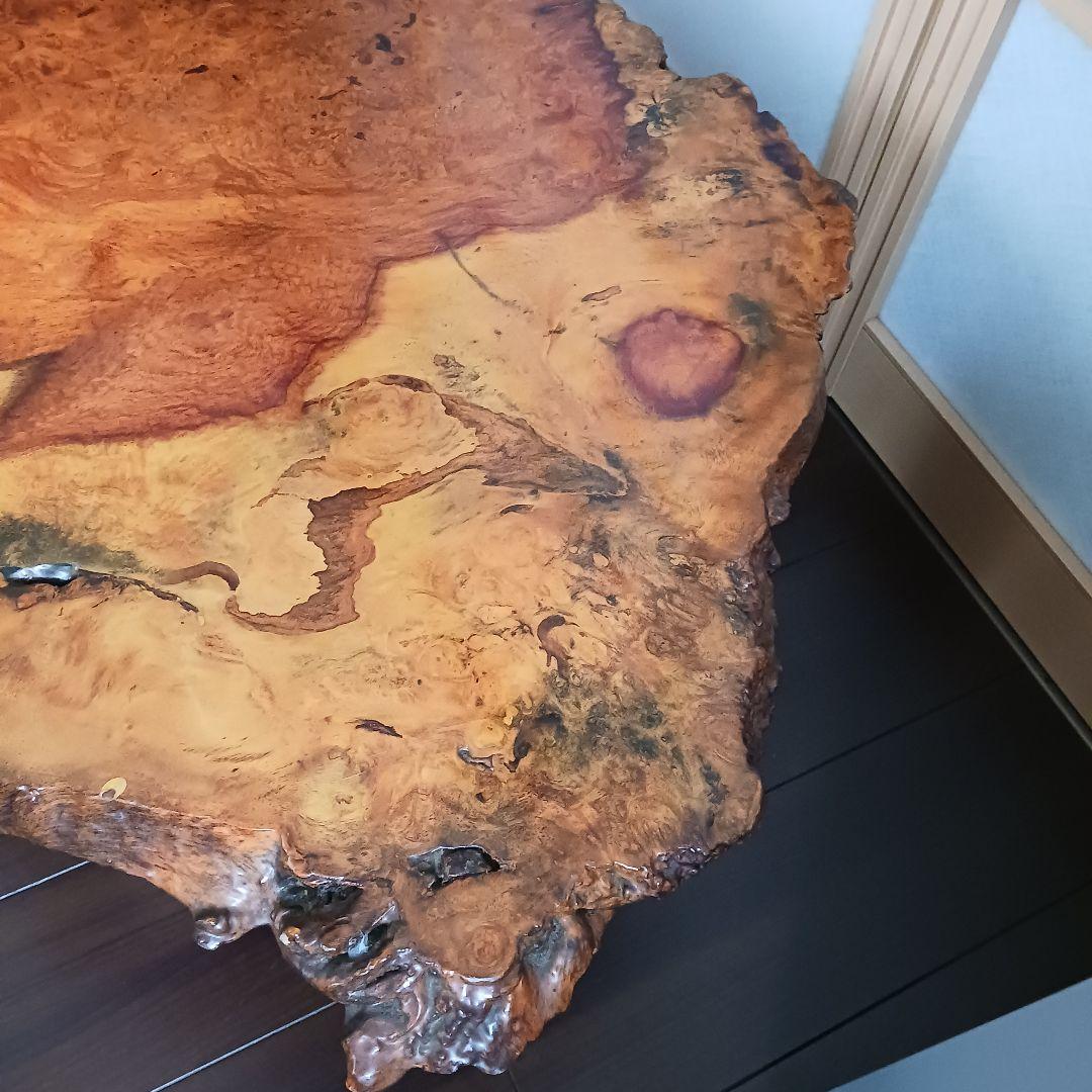 座卓　大きめ　(112×73)　天然木　花梨　一枚板