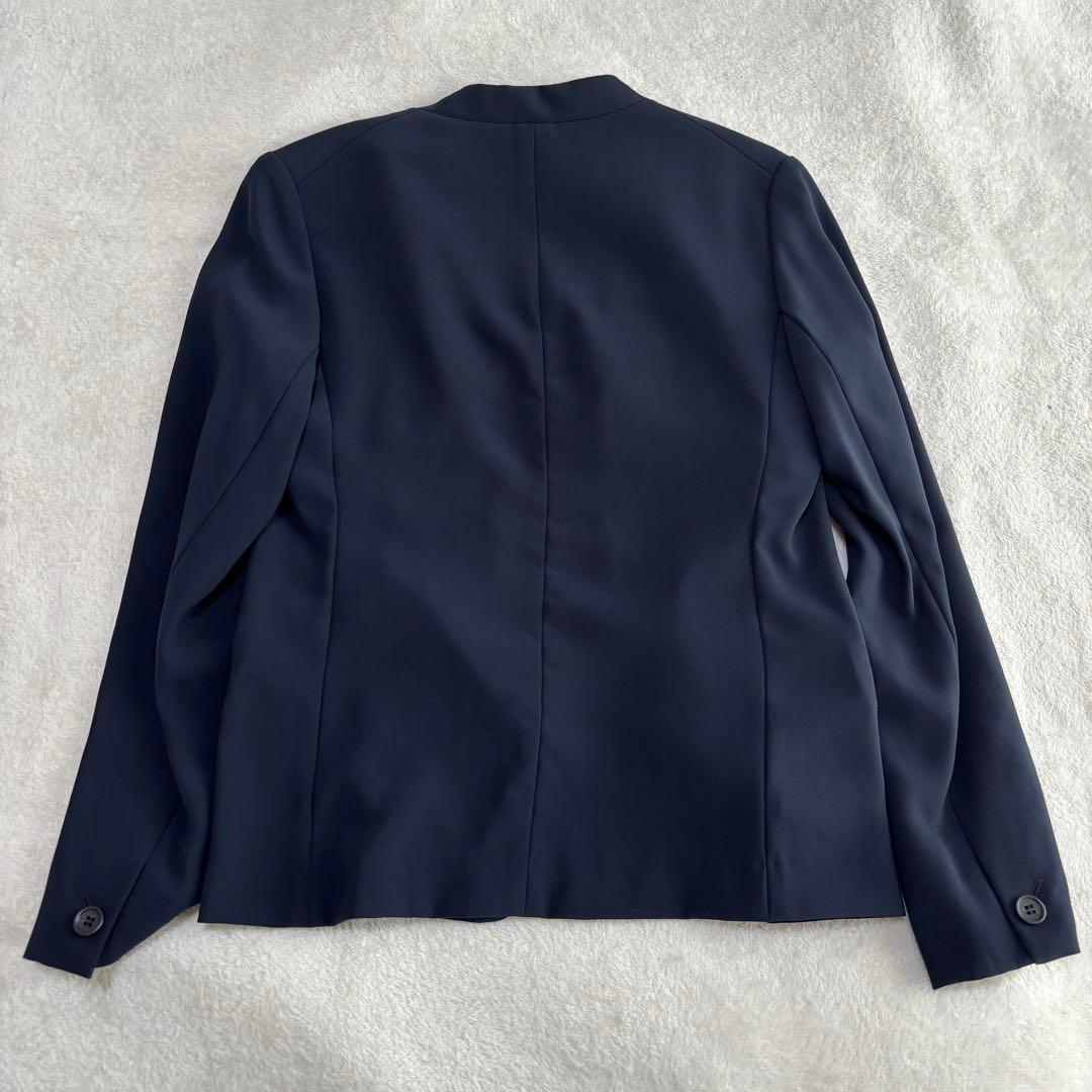 ✨️美品✨️ PLST プラステ スーツ ノーカラー パンツ ネイビー Mサイズ