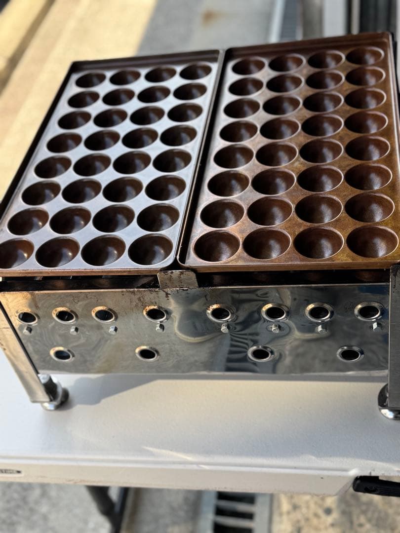 たこ焼き器 業務用　LPガス　銅板　32穴ジャンボ