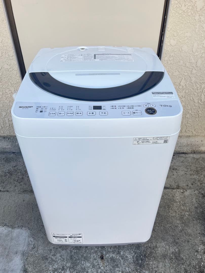 2024年製 SHARP 全自動電気洗濯機 ES-JE7A-S