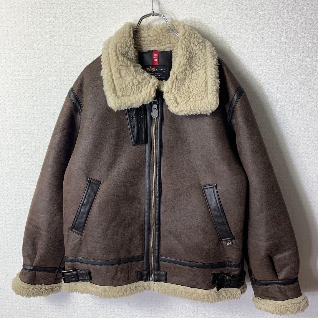 ALPHA INDUSTRIES B-3 フェイクムートンフライトジャケット