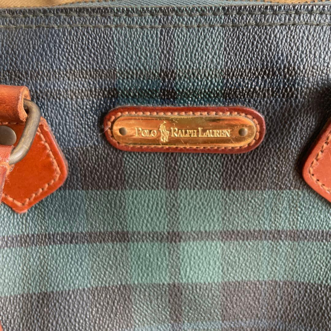 〈POLO RALPHLAUREN〉ミニボストンバッグ チェック