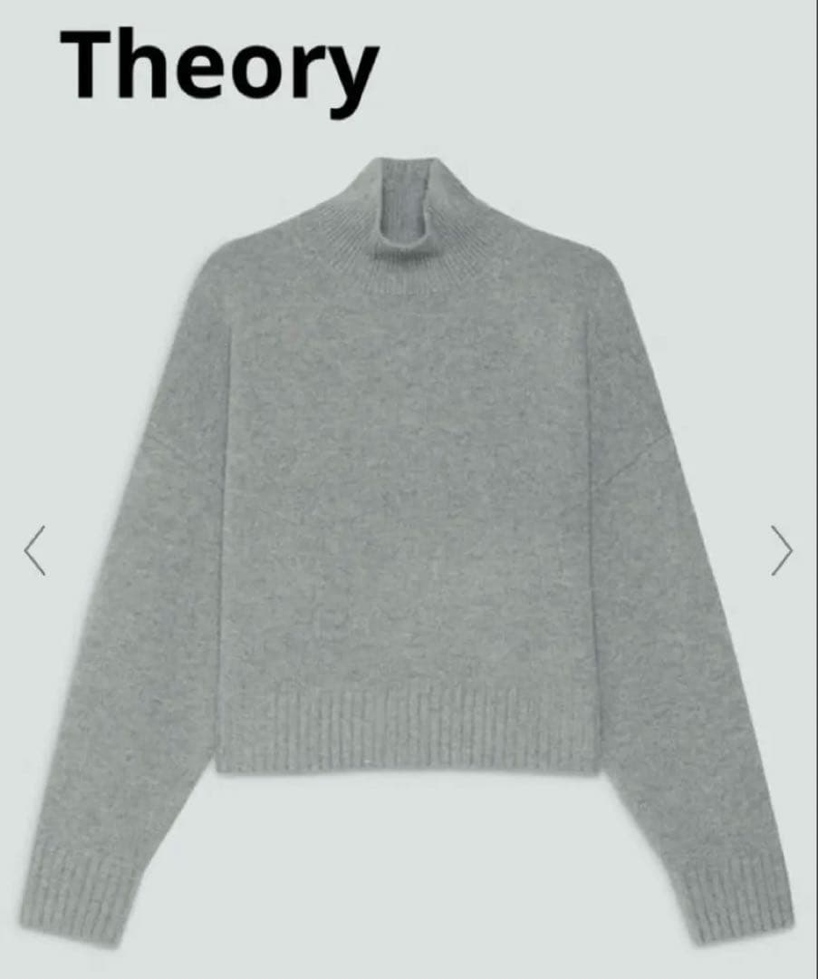 Theory 2025AW グレー タートルネック セーター