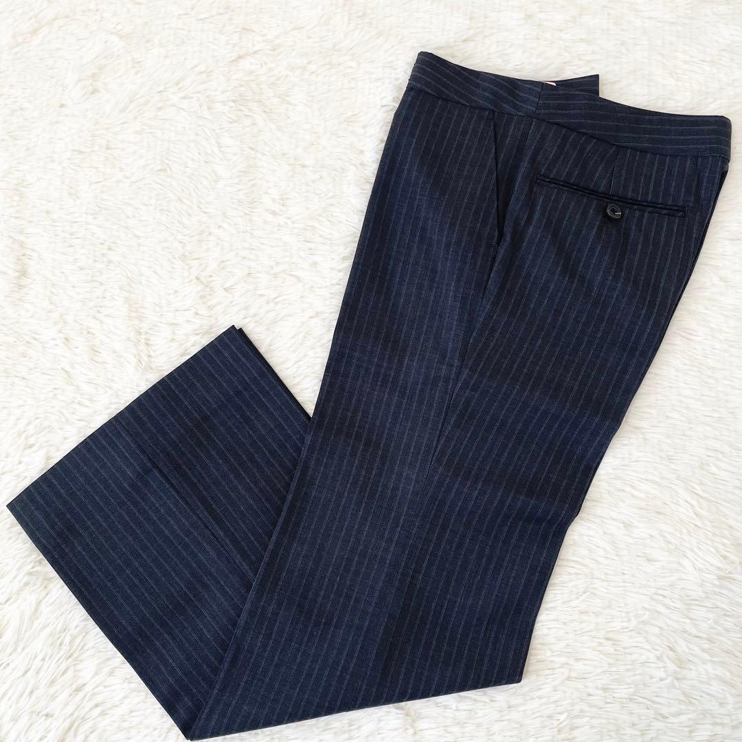 美品✨️トゥモローランドコレクション スーツセットアップ パンツ ストライプ 40