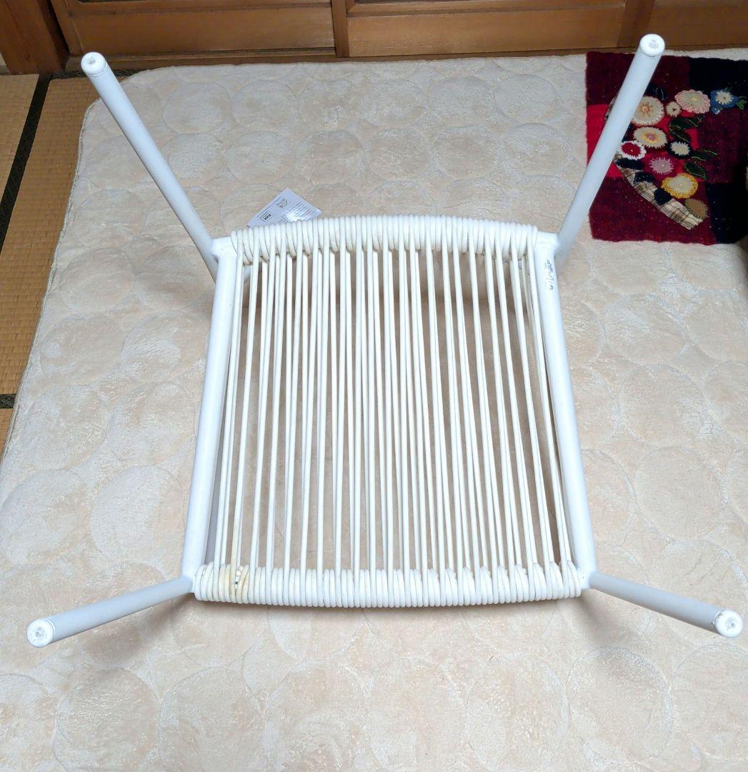 屋外対応 ロープ編みアームチェア woven+系 白 業務用　2