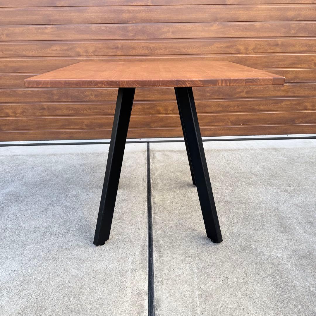 美品 kanademono THE CAFE TABLE ラバーウッド