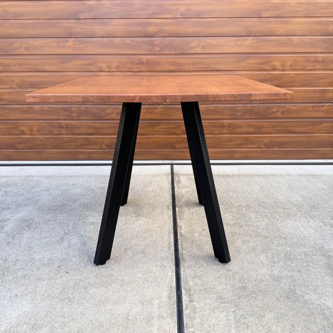 美品 kanademono THE CAFE TABLE ラバーウッド