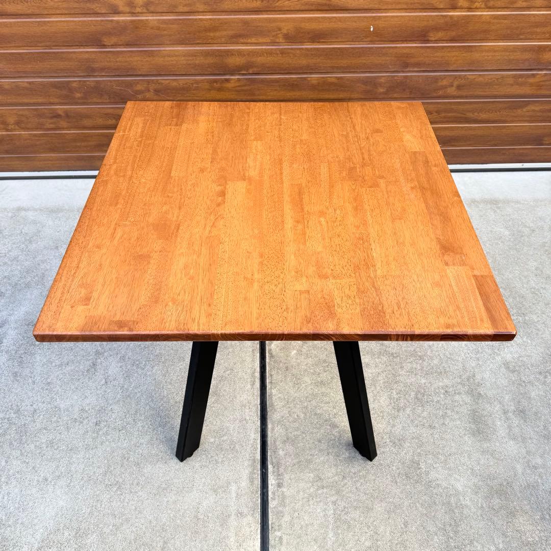 美品 kanademono THE CAFE TABLE ラバーウッド