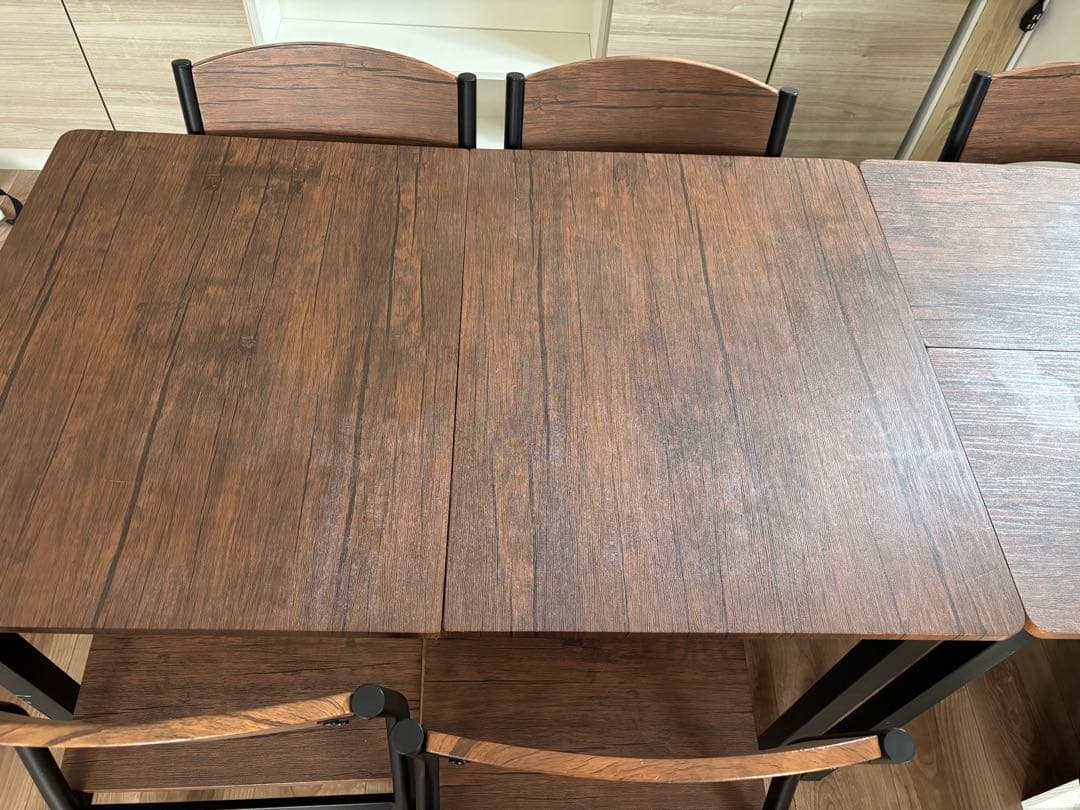 【引取限定】ダイニングテーブルセット 5脚付き