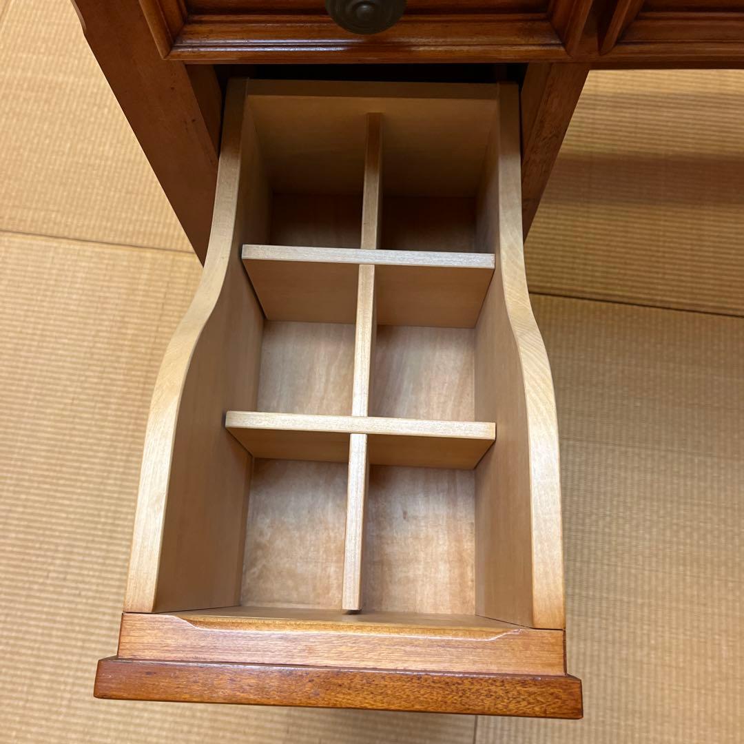 横浜ダニエル 木製ドレッサー・鏡台 ブラウン