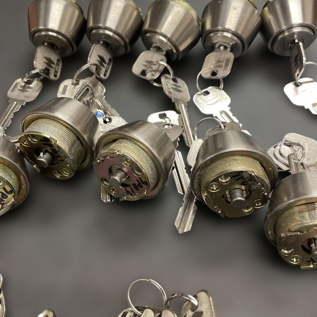 MIWA 美和　シリンダー　14個セット（各鍵2本）マスターキー1本あります。