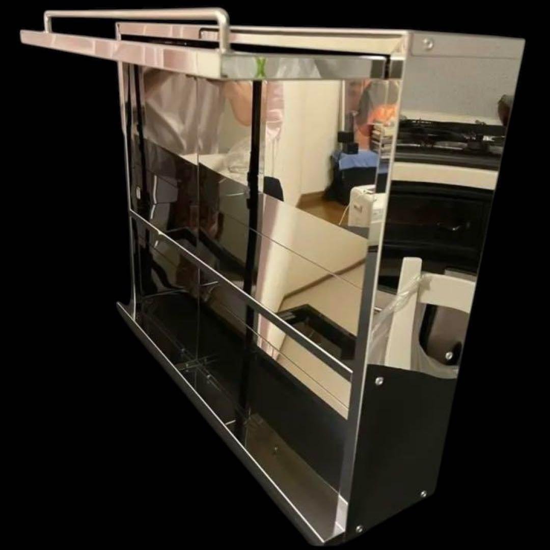 42719ステンレス フラップ扉のスパイスラック　5ポット付き