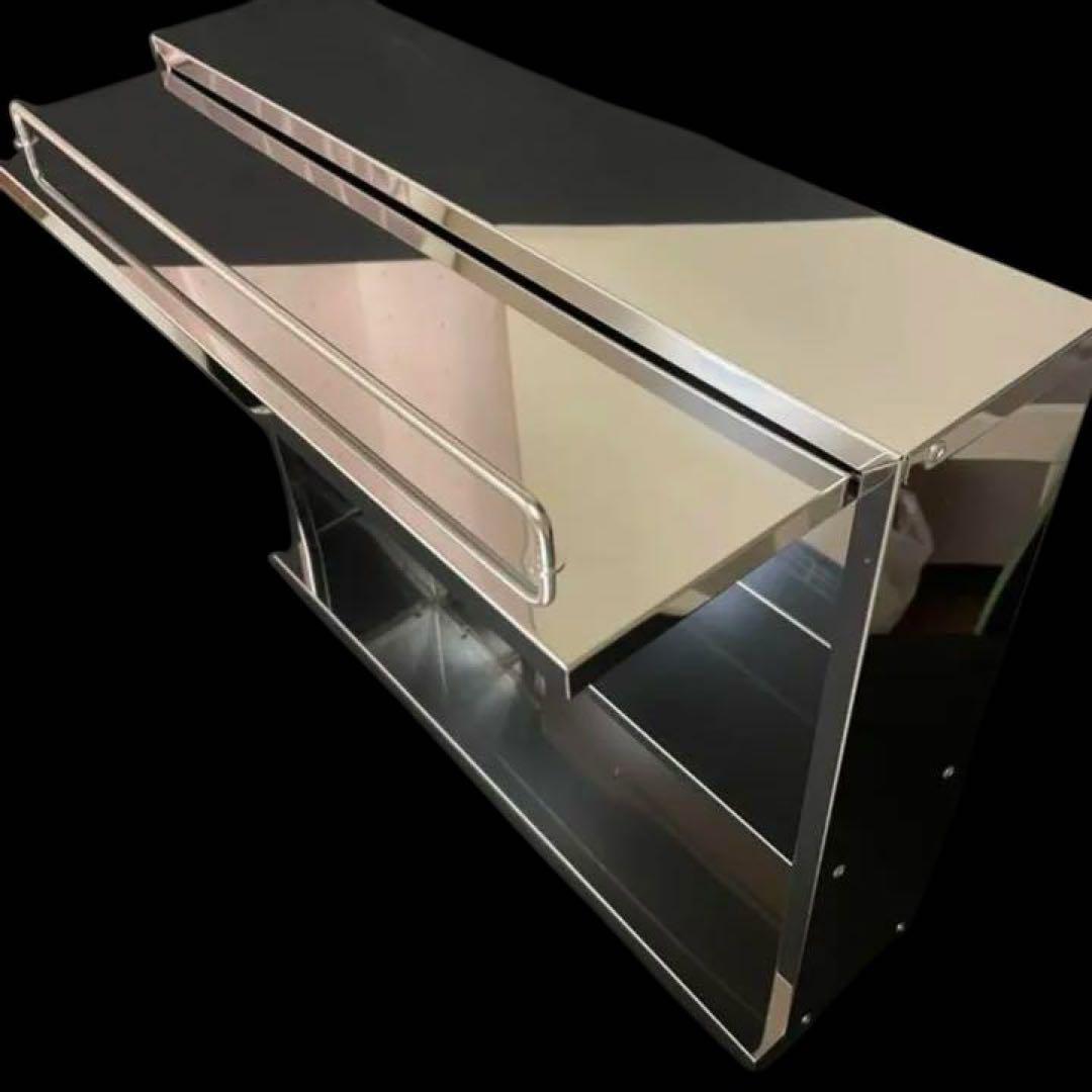 42719ステンレス フラップ扉のスパイスラック　5ポット付き