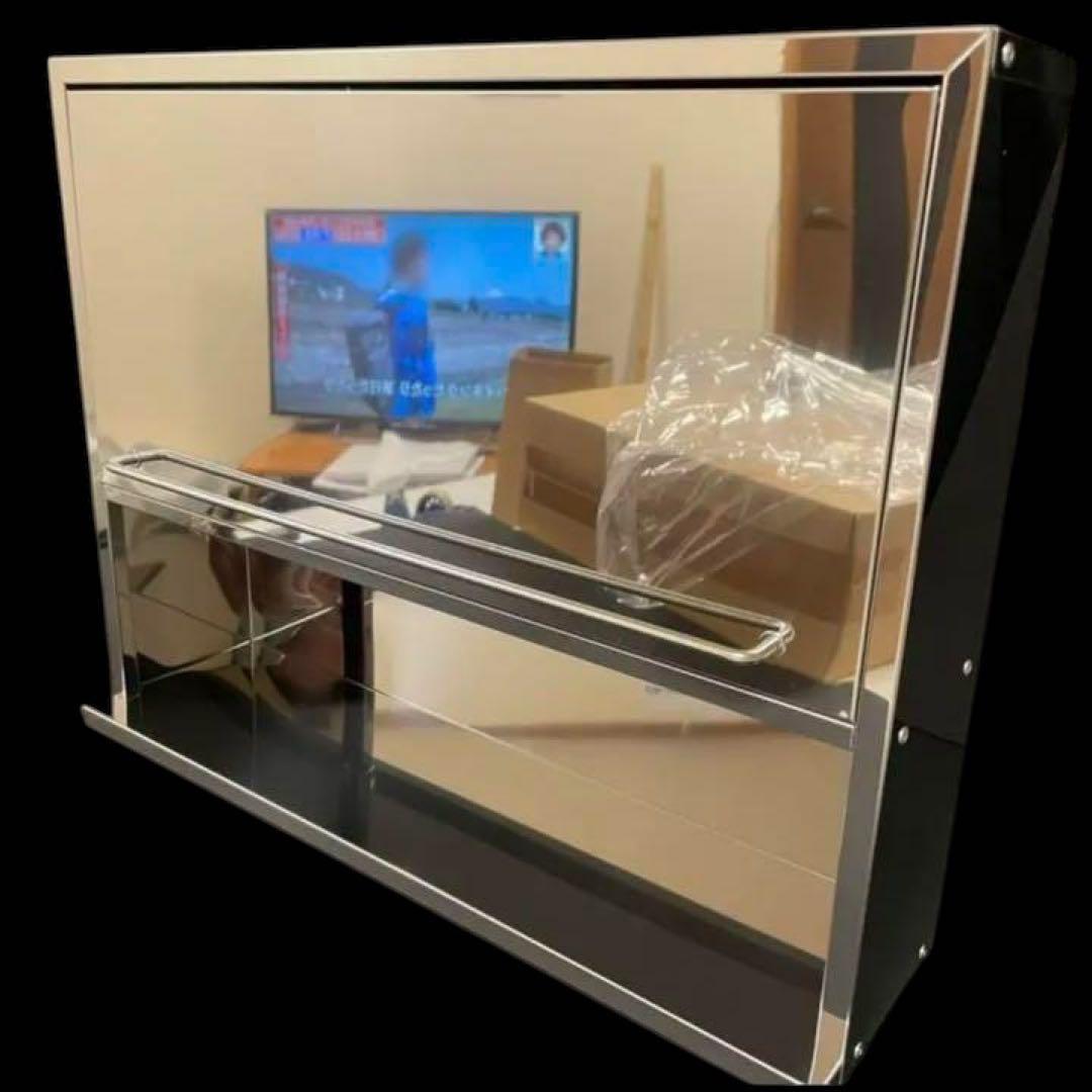 42719ステンレス フラップ扉のスパイスラック　5ポット付き