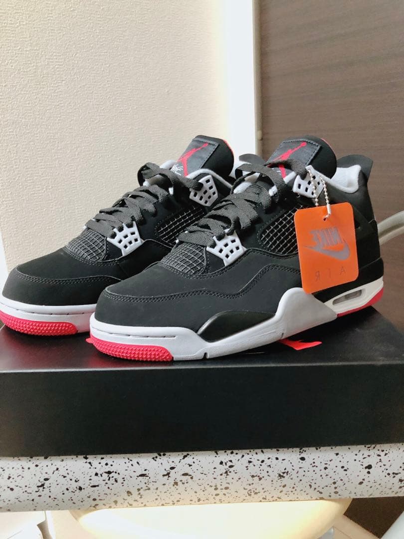 【新品未使用】AIR JORDAN 4 RETRO ブレッド2019