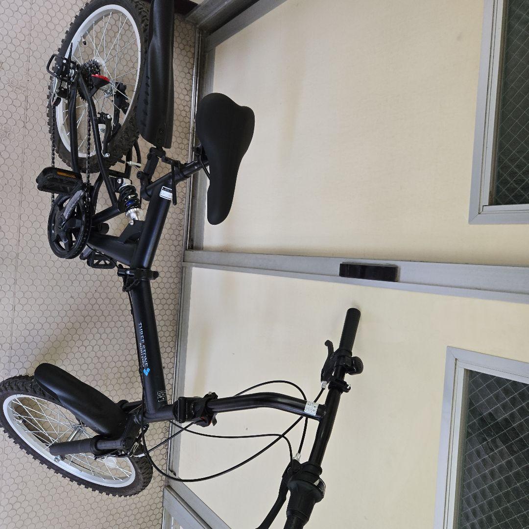 折りたたみ自転車 黒 小径
