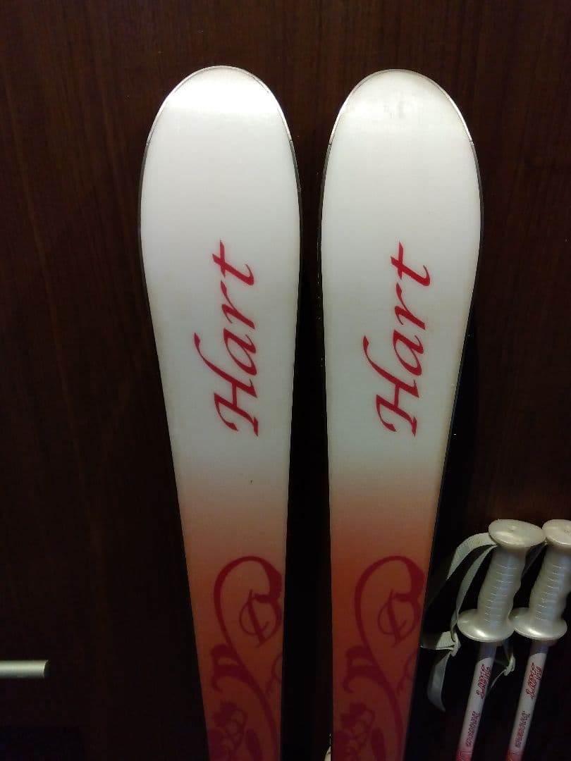 美品/ALL✿HART/学生・レディース用/スキーセット/メンテ・WAX済み✔