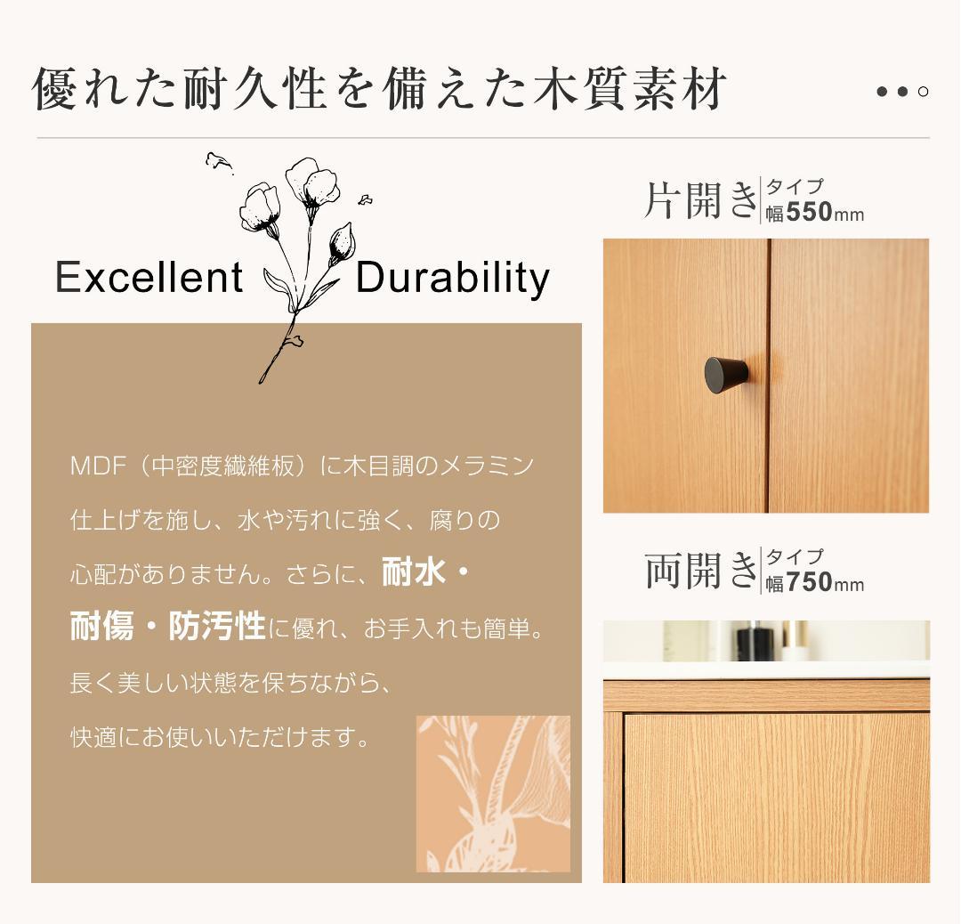 洗面化粧台片開きタイプ幅55cm台のみ化粧洗面台リフォーム下台 コンパクト洗面台