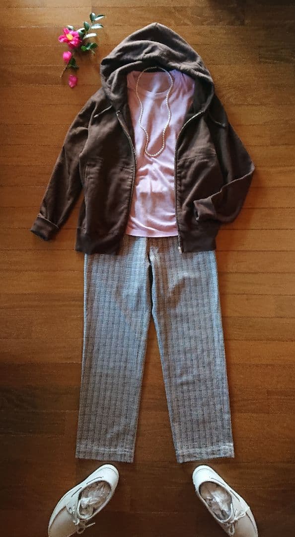 45R ☆ホール超ガーゼの908クリューネック/ピンクトップ♪