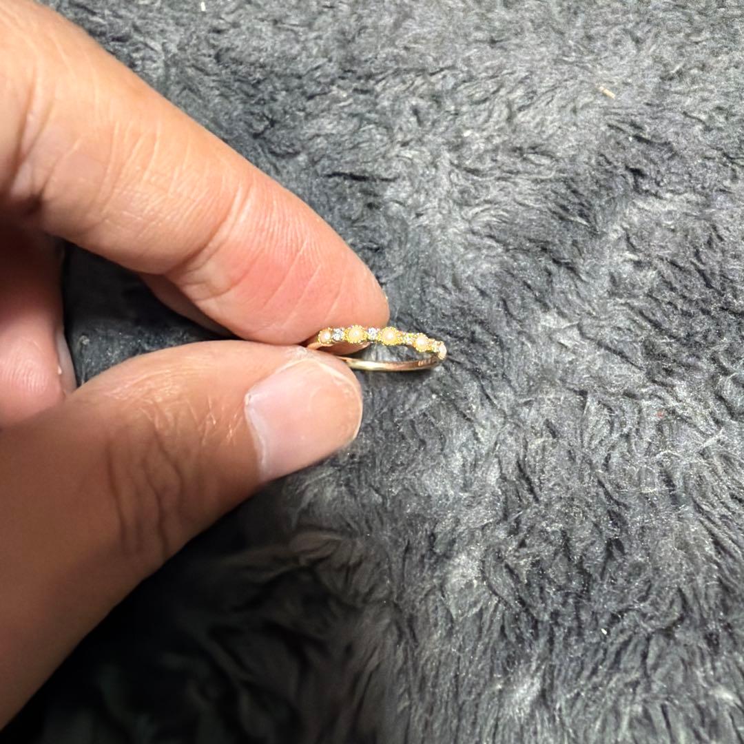 【最終価格】k10 ピンキーリング アガット？