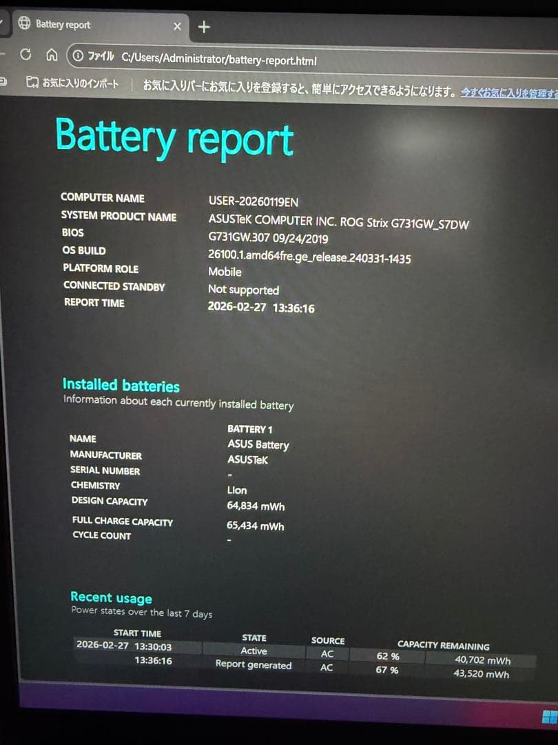 ASUS ROG Strix G731GW 17‘3型 RTX2070 32GB