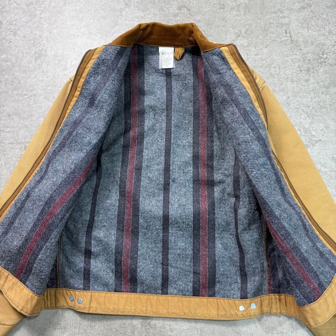 希少100周年■カーハート【L】デトロイトジャケット USA製 ダック フェード