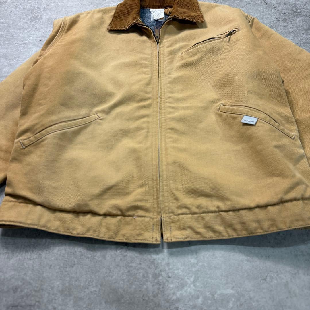 希少100周年■カーハート【L】デトロイトジャケット USA製 ダック フェード