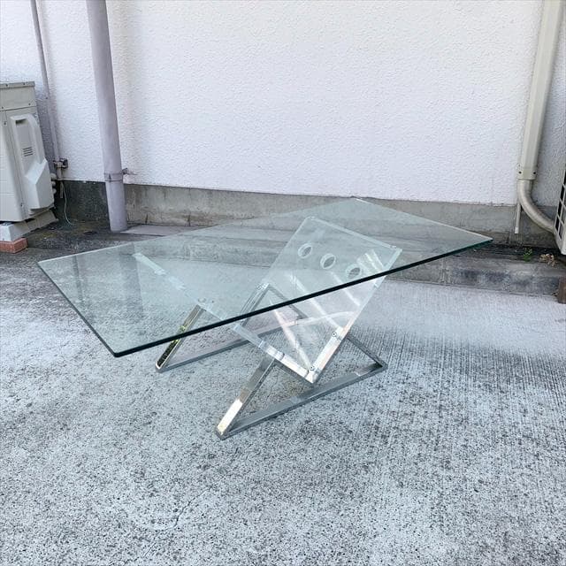 聖杯デザインベース｜ガラストップ｜センターテーブル/リビングテーブル｜