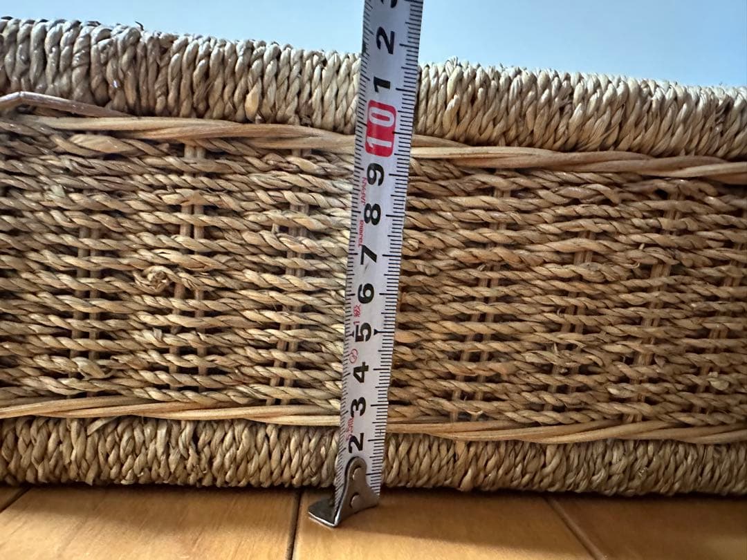 4段 手編み かご(カゴ 籠)バスケット 編みかご 収納かご 収納ボックス