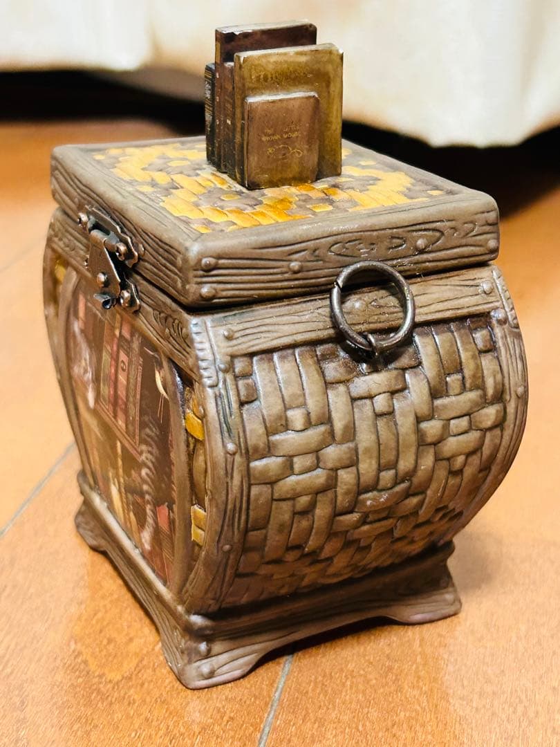 【激レア】風と共に去りぬオルゴール＋本棚で眠る猫ちゃんオルゴールセット　白夜行