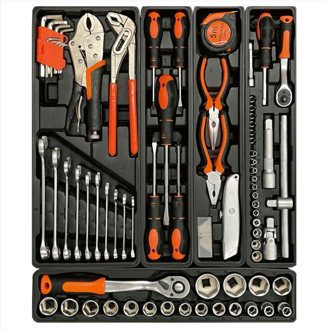 工具セット 85点 自転車用 家庭用 ガレージツール 整備工具セットR1240