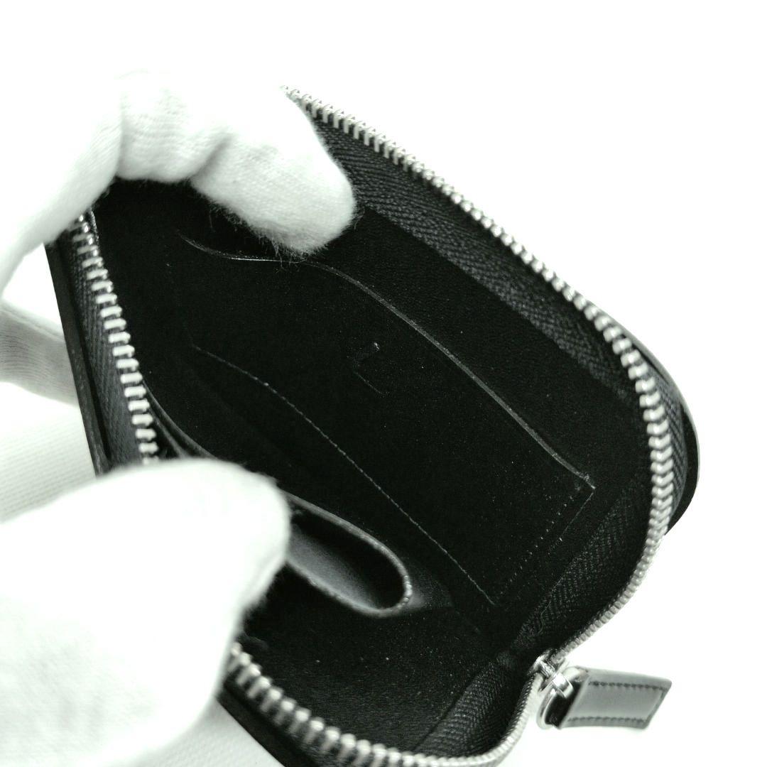 【極美品 現行モデル】土屋鞄　コードバン　Lファスナー　ミニ財布　馬革　ブラック