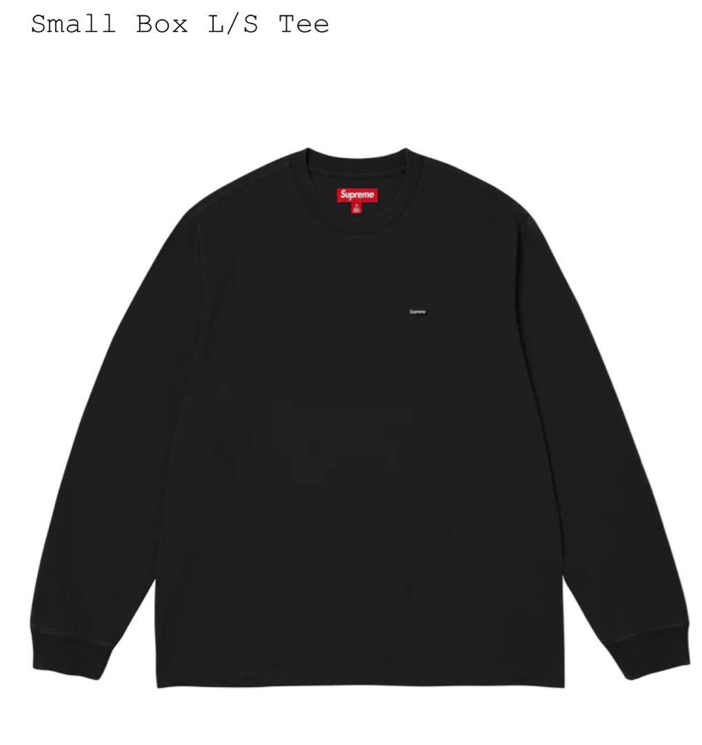 Supreme Small Box L/S Tee ブラック