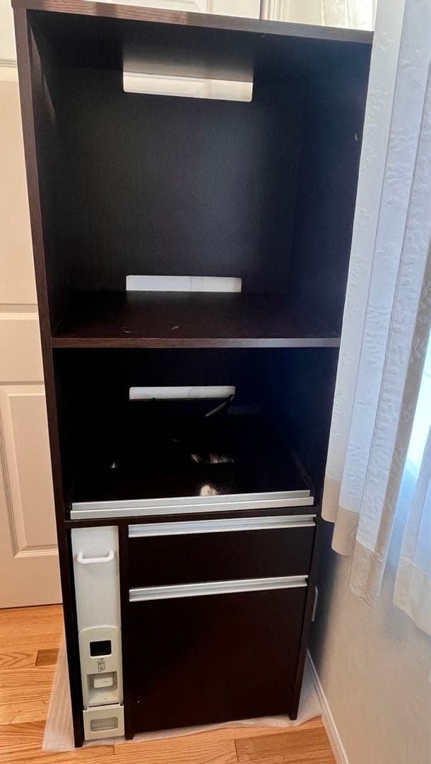 キッチン棚　キッチンラック　米びつ付き　炊飯器置き　キッチン収納