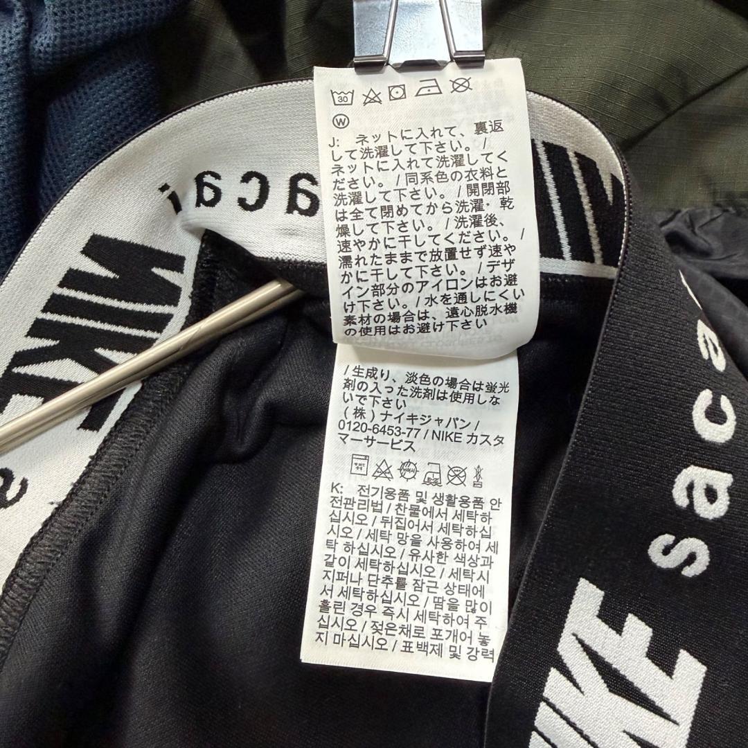 16980✨NIKE sacai 再構築 ドッキング パーカー スカート ロゴ