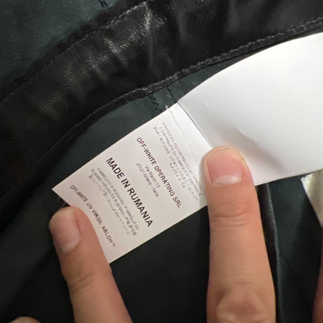 OFF-WHITE レザージャケット