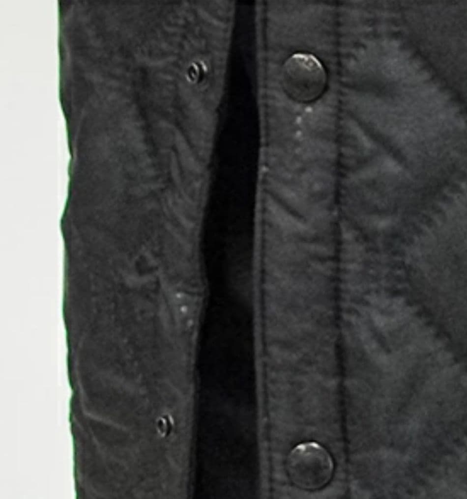 美品　アーメン　ARMEN オーバーサイズノーカラー キルティングコート ロング