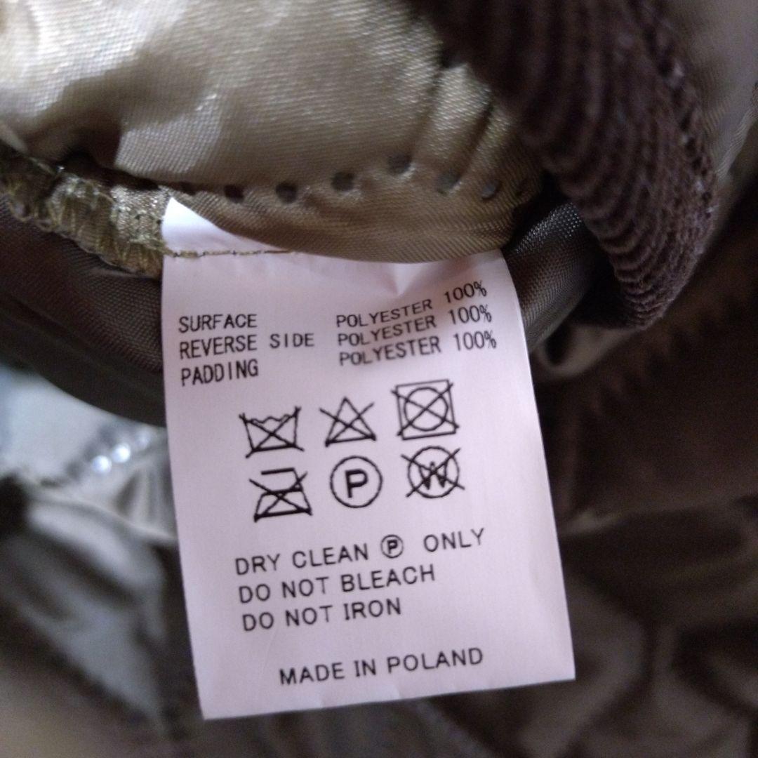 美品　アーメン　ARMEN オーバーサイズノーカラー キルティングコート ロング