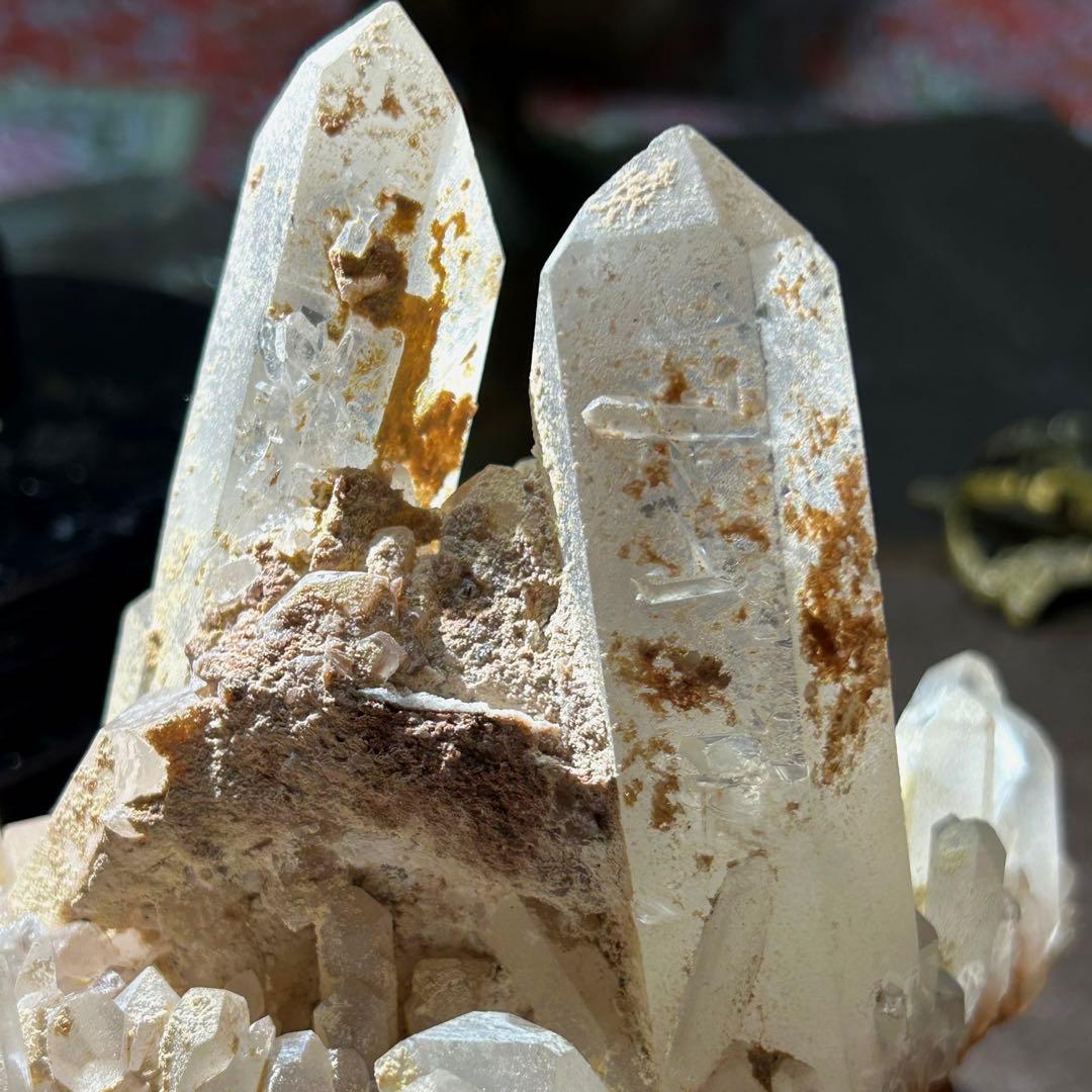 ☆別格高級品！レムリアンシード　クラスター　水晶　原石　帝王秘宝！極美